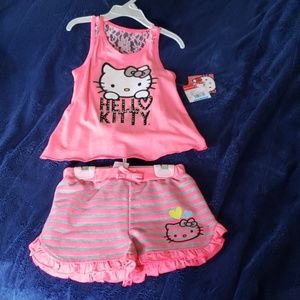 Hello Kitty girls tank and short set